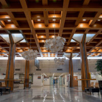 An interior view of Sheba medical center